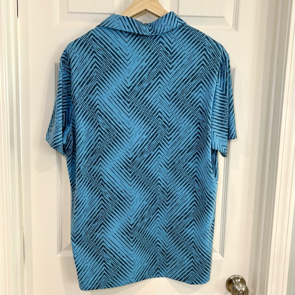 Adidas Ultra 365 Performance All Over Print Chevron Polo Golf Shirt Men L  NWT - Picture 10 of 16